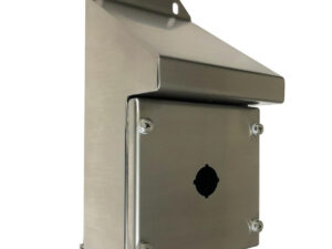 316 STAINLESS STEEL SLOPING ROOF PUSHBUTTON ENCLOSURE 1 HOLE IP66